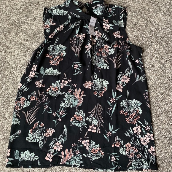 NWT loft outlet twist neck top